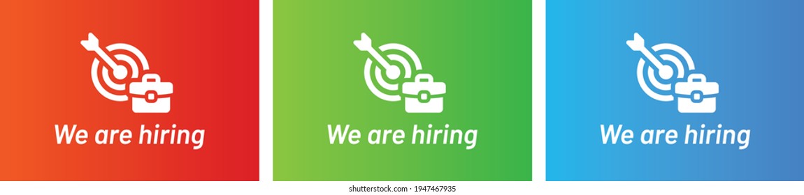 Estamos contratando el diseño de ilustraciones vectoriales. Destinatarios De Empleo. Recursos humanos: recursos humanos, buscando candidatos para oportunidades de carrera empresarial.