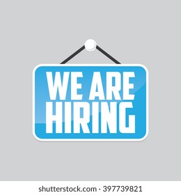 We Are Hiring Vector Sign