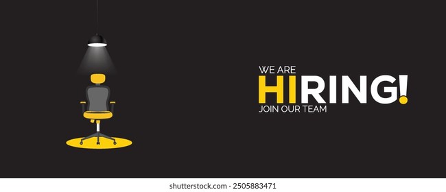 We are hiring. we're hiring creative concept. Hiring creative work. open vacancy design, Hiring social media poster design.