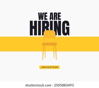 We are hiring. we're hiring creative concept. Hiring creative work. open vacancy design, Hiring social media poster design.