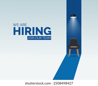 We are hiring. we're hiring creative concept. Hiring creative work. open vacancy design, Hiring social media poster design.