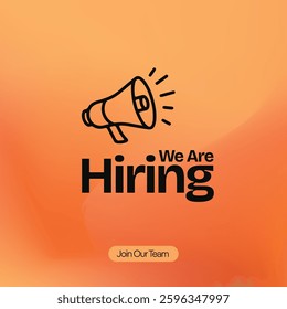 We are hiring. we're hiring creative concept. Hiring creative work. open vacancy design, Hiring social media poster design.