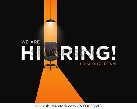 We are hiring. we're hiring creative concept. Hiring creative work. open vacancy design, Join our team social media poster design.  Hiring recruitment open vacancy design. Creative Job poster.