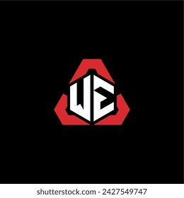 WE initial logo modern and futuristic concept for esport or gaming logo