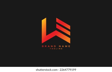 WE, LE, EW, EL, Abstract initial monogram letter alphabet logo design
