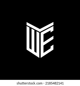 WE letter logo creative design with vector graphic