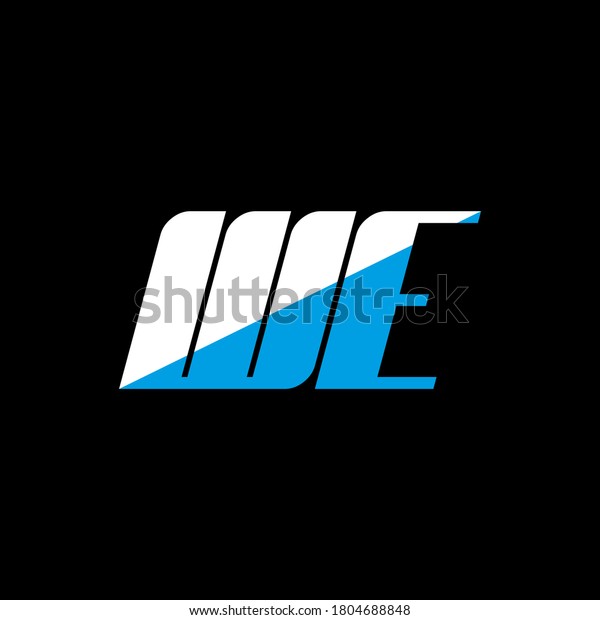WE Creative letter 로고 디자인. 스톡 벡터(로열티 프리) 1804688848
