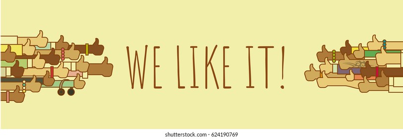we like it! social positive crowd