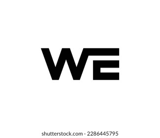 WE Logo design vector template