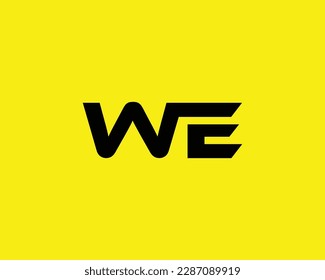 WE Logo design vector template
