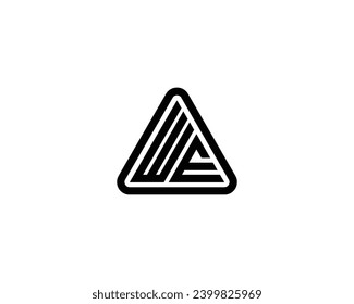 WE logo design vector template