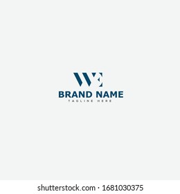 WE Logo. Letter Design Vector