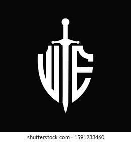 WE logo with shield shape and sword