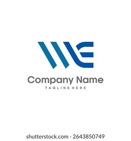 Image vectorielle logo WE. création du logo