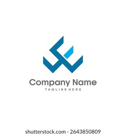 Image vectorielle logo WE. création du logo