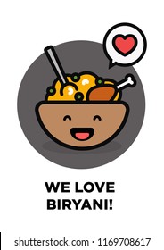 We Love Biryani Poster Design