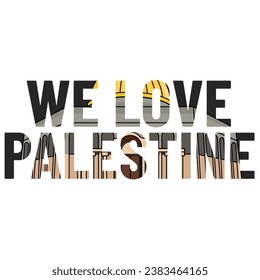 We Love Palestine, Al-Aqsa Mosque, Dome of the Rock Background
