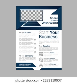 We make your business with world corporate flyer design idea social media post design