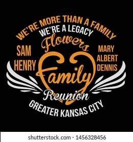 We are more than a family Reunion, Typography T-shirt design or Vector or Trendy design or christmas or fishing design or  Printing design or Banner or Poster.