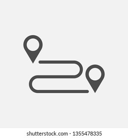 We moved icon. Moving office sign. isolated on white background. Vector illustration.