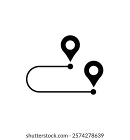 we moved icon with red local geo tag. easy search for new place for office or home and moving or relocate from the old place. abstract graphic element for