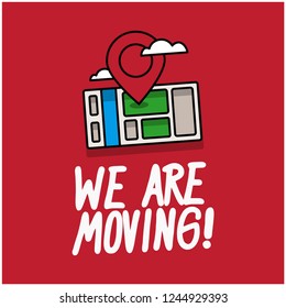 Estamos moviendo el cartel con el Pin y el mapa de la Locación