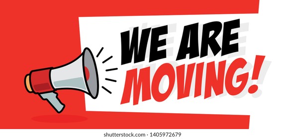 we-moving-red-banner-megaphone-260nw-1405972679 image
