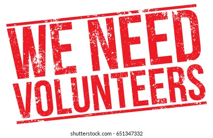 We Need Volunteers svg