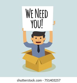 We need you! hiring poster