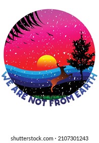we are not from earth design