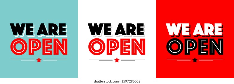 We are open on different backgrounds