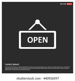 We are Open Sign icon