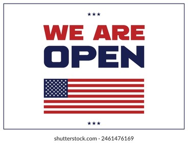 Somos Open Signage | Signo americano | Signo abierto americano | Señalización de puertas