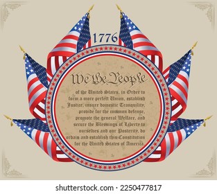 We The People American Flag 1776