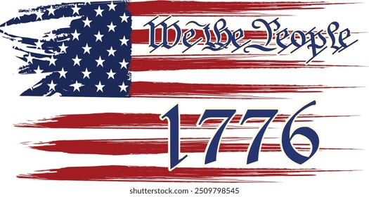 We The People American Flag 1776
