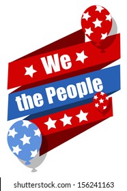 we the people - Constitution Day Vector Illustration