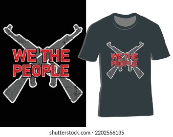 We the people -flag t shirt Vector design