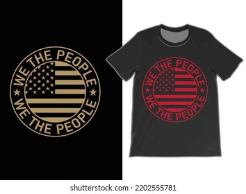 We the people USA Flag T-Shirt And Mug Design Vector, Patriotic t shirts, Vintage USA Flag 1776, US Flag T-shirts.