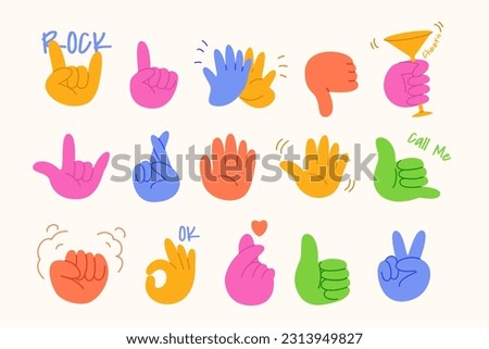 we present you Hand Sign Collection Illustration