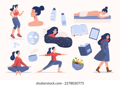 we present you Selfcare Illustration Set