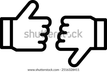 We produced pictograms of “Good” and “Bad” commonly used in hand signs. We hope they will be useful for your design.