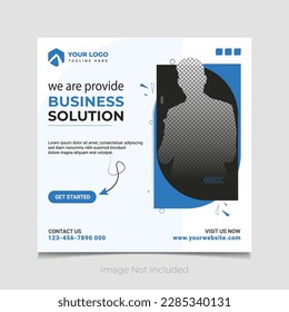 We are provide business solution social media post template