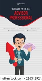 We provide you the best advisor professional portrait template design.  