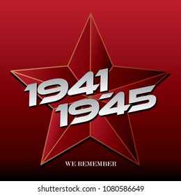 We remember 1941-1945 banner