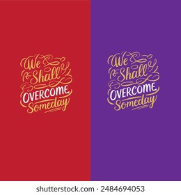 we shall overcome art vector illustrator