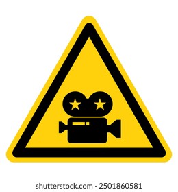 We Are Shooting A Movie Symbol Sign,Vector Illustration, Isolate On White Background Label.EPS10