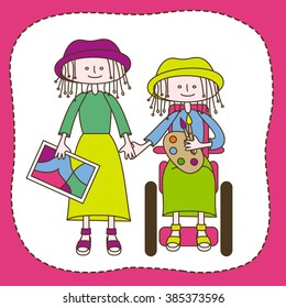 We are similar at each other. Healthy and disabled teens