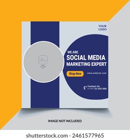 we are social media marketing expert social media post template design