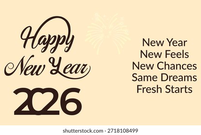 As we step into 2026, it’s time to leave behind the past and embrace a world of new possibilities. This year is a blank canvas for your dreams, a fresh start for your goals, and a new opportunity to create lasting memories with loved ones. May your 2026 be filled with boundless joy, peak health, and remarkable success. Let’s celebrate the journey ahead with hope and a smile. Happy New Year!
