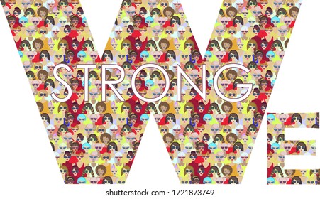 we strong feminism woman protest